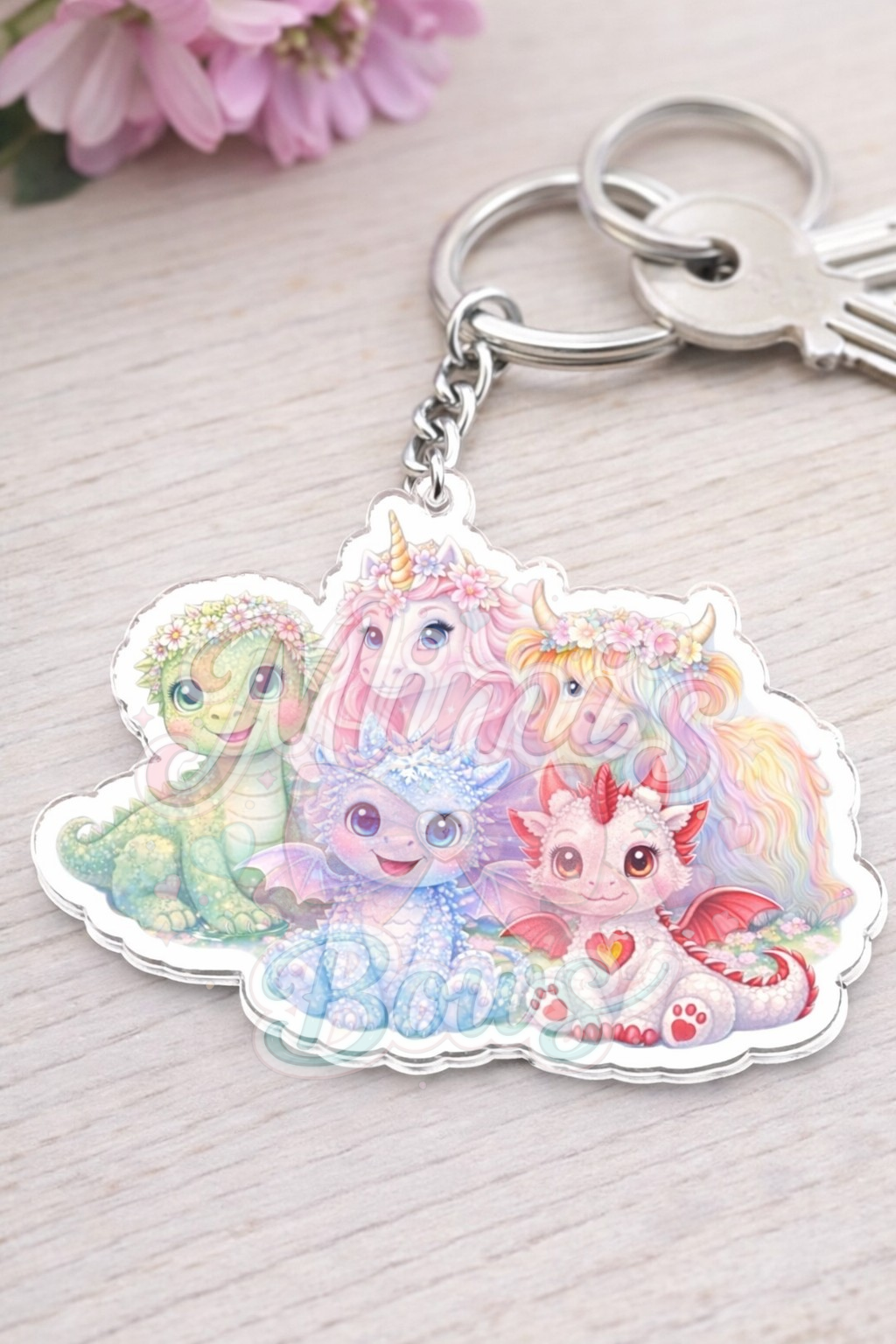 5 Adoptees Keyring